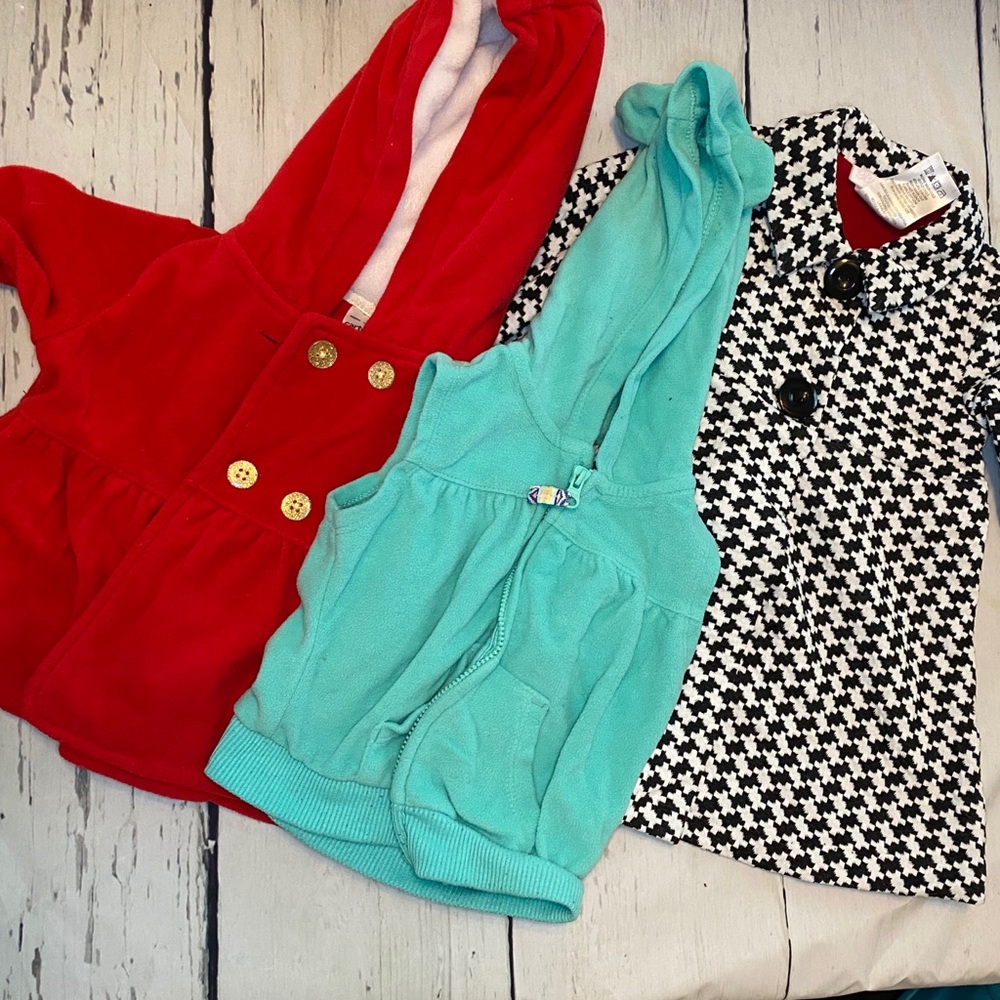 Girls 12 month coat/jacket lot. Carters
